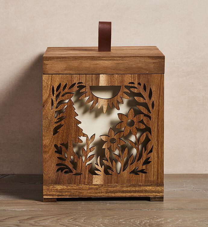 Illuminated Floral Centerpiece Box